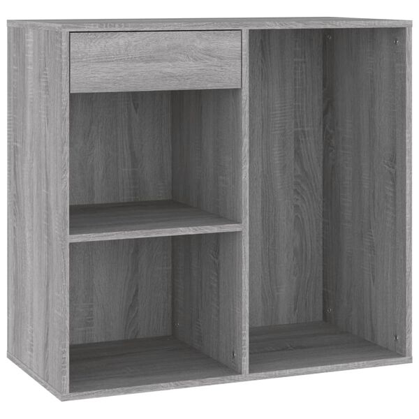 vidaXL Armoire cosmétique Sonoma gris 80x40x75 cm Bois d'ingénierie
