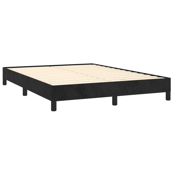vidaXL Cadre de lit sans matelas noir 140x200 cm velours