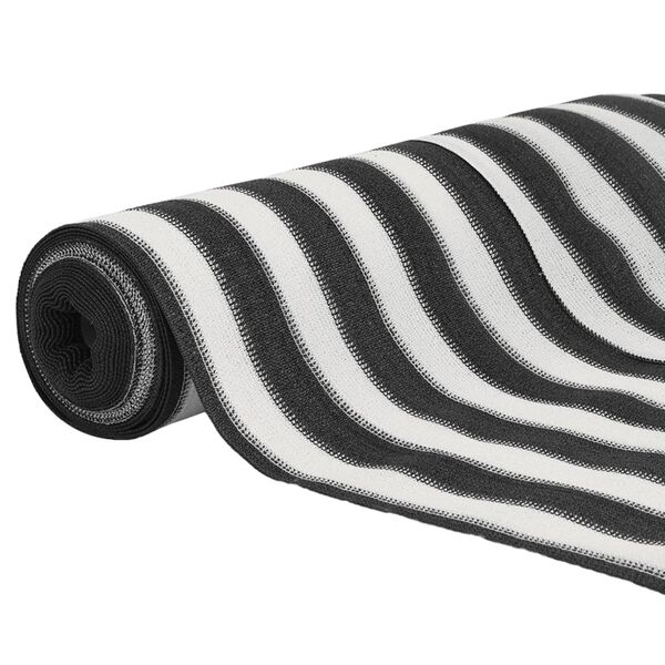 vidaXL Filet brise-vue anthracite et blanc 1x50 m PEHD 75 g/m&sup2;