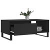 vidaXL Table basse Noir 90x50x36,5 cm Bois d'ing&eacute;nierie