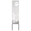 vidaXL &Eacute;cran de confidentialit&eacute; de jardin Fretwork Argent&eacute; 32 x 140 cm