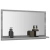 vidaXL Miroir de bain Sonoma gris 60x10,5x37 cm Bois d'ing&eacute;nierie