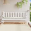 vidaXL Coussin de banc de jardin cr&egrave;me m&eacute;lang&eacute; 180x50x7 cm tissu