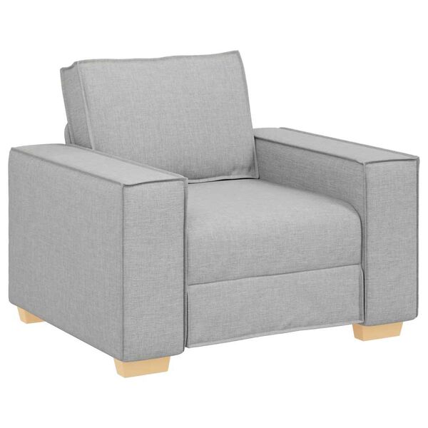 vidaXL Canapé Fauteuil Gris Nuage 60 cm Tissu