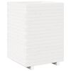 vidaXL Jardini&egrave;re blanc 50x50x72,5 cm bois de pin massif