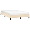 vidaXL Cadre de lit sans matelas cr&egrave;me 120x190 cm tissu