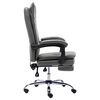 vidaXL Chaise de bureau Anthracite Similicuir