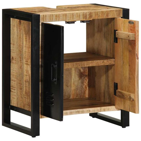 vidaXL Cabinet de Salle de Bain Marron Bois de manguier massif