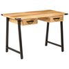 vidaXL Bureau avec tiroirs 105x55x70 cm bois de manguier massif et fer