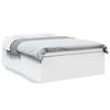vidaXL Cadre de lit sans matelas blanc 140x200 cm