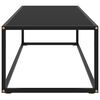 vidaXL Table basse Noir avec verre noir 120x60x35 cm