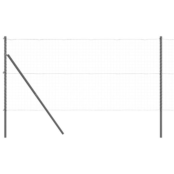 vidaXL Poteau de cl&ocirc;ture. 26 pcs Gris 3,2 x 3,2 x 200 cm