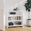 vidaXL Buffet Blanc brillant 70x40,5x75 cm Bois d'ing&eacute;nierie