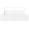 vidaXL Cadre de lit sans matelas blanc 200x200 cm bois massif de pin