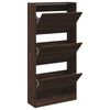vidaXL Armoire &agrave; chaussures ch&ecirc;ne marron 60x21x125,5cm bois ing&eacute;nierie