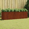 vidaXL Lit sur&eacute;lev&eacute; de jardin 280x80x80 cm acier corten