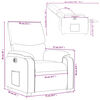 vidaXL Fauteuil inclinable &eacute;lectrique Cappuccino Similicuir