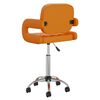 vidaXL Chaise pivotante de salle &agrave; manger Orange Similicuir