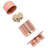 vidaXL Douilles de lampe 2 pcs bronze or rose E27