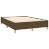 vidaXL Cadre de lit sans matelas marron fonc&eacute; 140x200 cm tissu