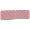 vidaXL Lit avec matelas rose 180x200 cm velours