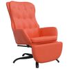 vidaXL Chaise de relaxation avec repose-pied Rouge Similicuir
