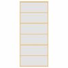 vidaXL Porte coulissante dor&eacute; 90x205 cm verre ESG d&eacute;poli et aluminium