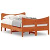vidaXL Cadre de lit sans matelas cire marron 120x200cm bois pin massif
