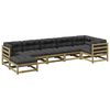 vidaXL Salon de jardin 7 pcs avec coussins bois de pin impr&eacute;gn&eacute;