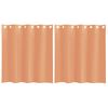 vidaXL Rideaux en voile avec &oelig;illets 2 pcs terre cuite