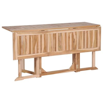 vidaXL Table pliable de jardin papillon 150x90x75 cm Bois teck solide