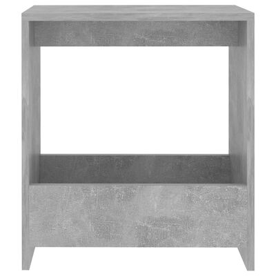 vidaXL Table d'appoint gris béton 50x26x50 cm bois d'ingénierie