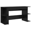 vidaXL Bureau Ch&ecirc;ne noir Bois d'ing&eacute;nierie 140 x 50 x 75 cm