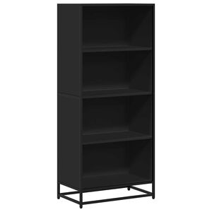 vidaXL Biblioth&egrave;que noir 60x35x139 cm bois d'ing&eacute;nierie
