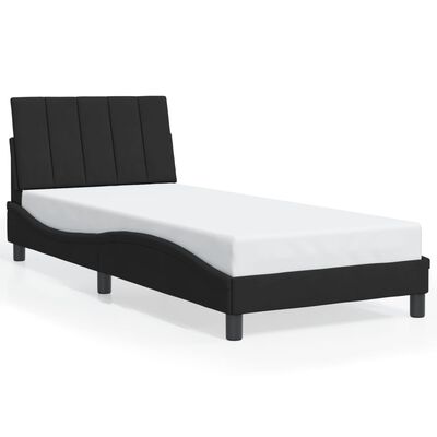 vidaXL Cadre de lit sans matelas noir 90x200 cm velours