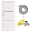 vidaXL Porte Frontale Blanc 88 x 200 cm PVC