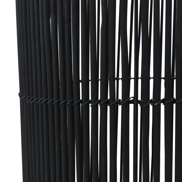 vidaXL Lampadaire sur pied Osier Noir 61 cm E27