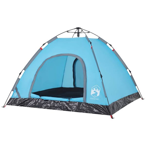 vidaXL Tente de camping 3 personnes bleu lib&eacute;ration rapide