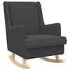 vidaXL Chaise &agrave; bascule Gris fonc&eacute; 62 x 80 x 85 cm Boucl&eacute;