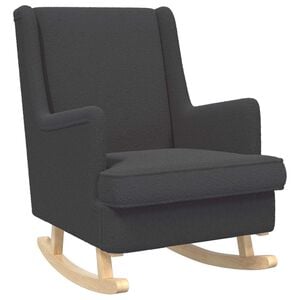 vidaXL Chaise &agrave; bascule Gris fonc&eacute; 62 x 80 x 85 cm Boucl&eacute;