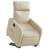 vidaXL Fauteuil inclinable Crème Tissu
