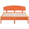 vidaXL Cadre de lit sans matelas cire marron 150x200cm bois pin massif