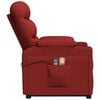 vidaXL Fauteuil de massage Rouge bordeaux Tissu