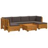 vidaXL 7 pc Ensemble de canap&eacute;s d'ext&eacute;rieur Bois d'Acacia Massif
