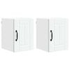 vidaXL Meuble mural LUCCA 2 pcs Blanc 30 x 31 x 40 cm