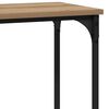 vidaXL Table console avec &eacute;tag&egrave;re ch&ecirc;ne artisanal 101 x 30.5 x 75 cm