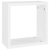 vidaXL Étagères cube murales 2 pcs Blanc 30x15x30 cm