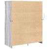 vidaXL Buffet sonoma gris 81x37x100 cm bois d'ing&eacute;nierie