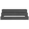 vidaXL Jardinière Gris 80x80x27 cm Bois massif de pin