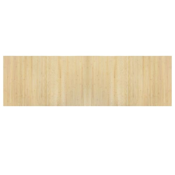 vidaXL Tapis rectangulaire naturel clair 60x200 cm bambou